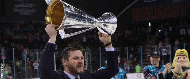 Keefe led Belfast Giants to the Elite League title in 2019