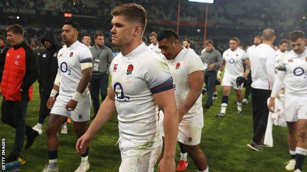 Disappointed England after South Africa defeat