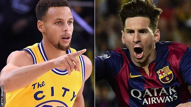 Steph Curry and Lionel Messi