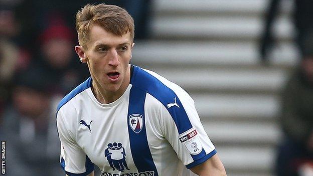 Tom Anderson in action for Chesterfield