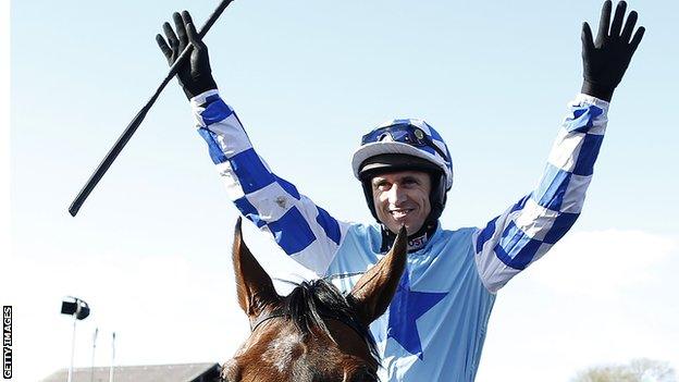 Paddy Brennan after winning on God's Own at Punchestown