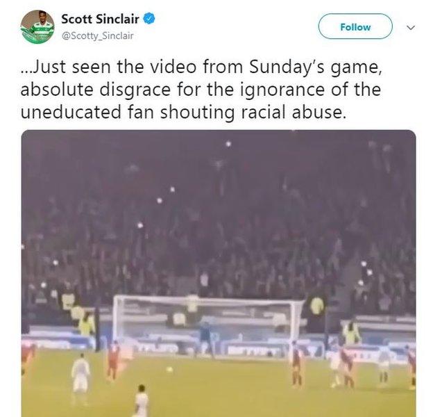 Scott Sinclair Twitter post