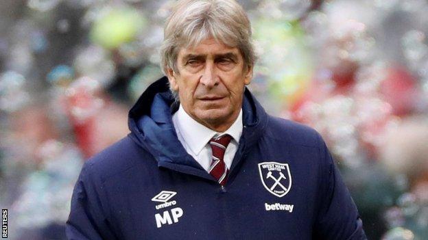 West Ham boss Manuel Pellegrini