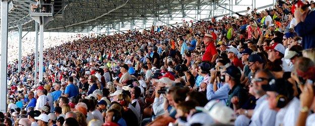 Fans at the Indianapolis 500