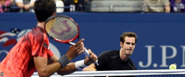 Thomaz Bellucci and Andy Murray