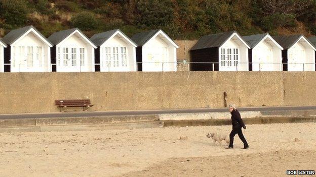 1930s beach huts at Branksome