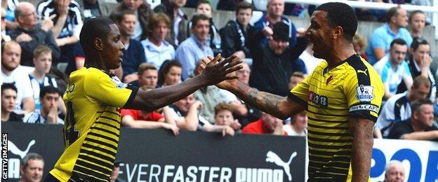 Odion Ighalo and Troy Deeney