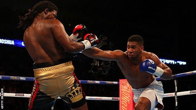 Anthony Joshua and Charles Martin