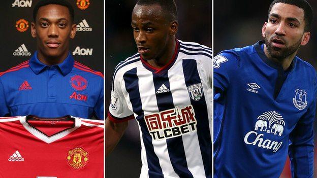 Anthony Martial, Saido Berahino and Aaron Lennon