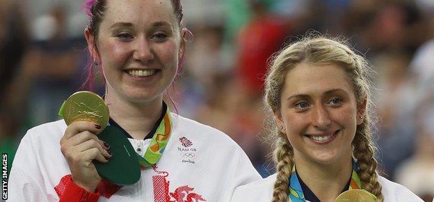 Katie Archibald and Laura Kenny