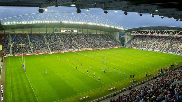 Wigan's DW Stadium last held an international game during England's Test series against New Zealand in 2015