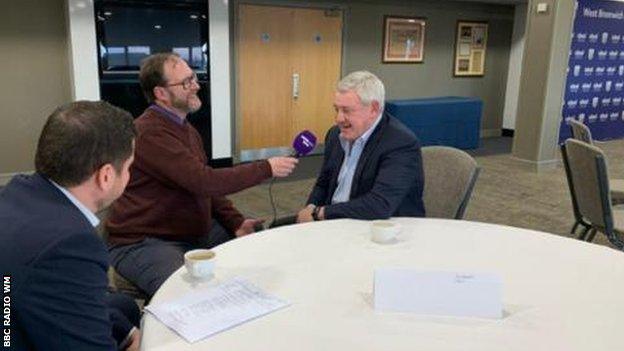 BBC Radio WM's Rob Gurney shared his first interview with a jovial Steve Bruce at The Hawthorns