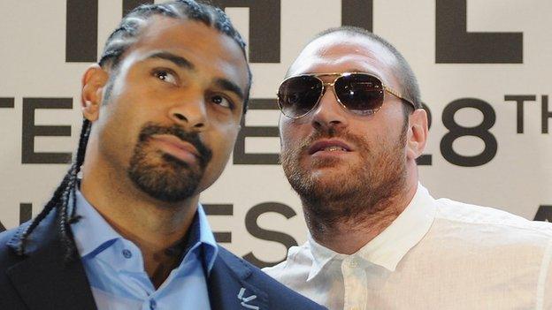 David Haye and Tyson Fury