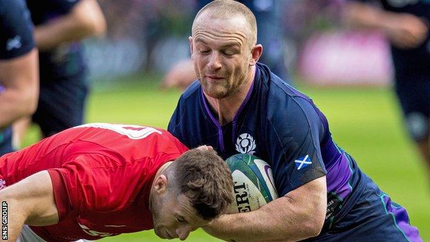 Scotland have cut Nick Grigg from the World Cup training squad