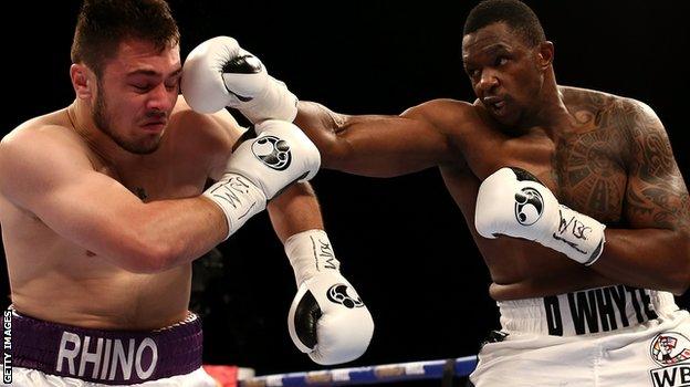 Dillian Whyte and David Allen