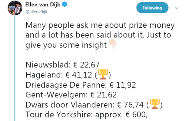 Ellen van Dijk tweet