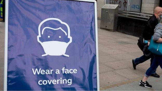 Face covering sign generic