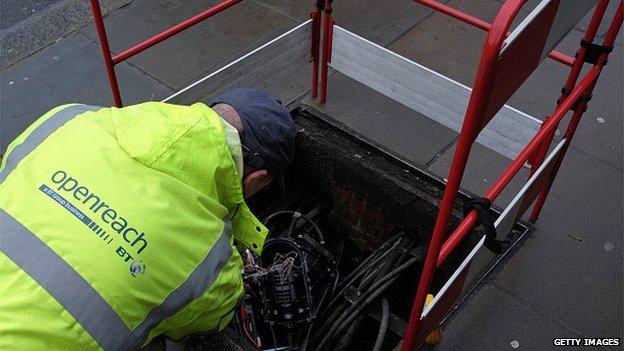 A BT Openreach engineer