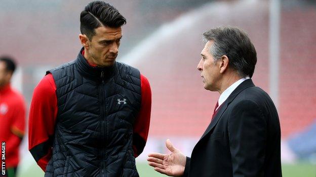 Jose Fonte and Claude Puel