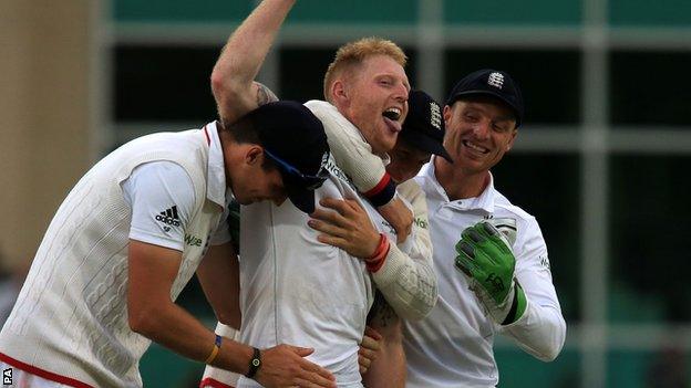 Ben Stokes celebrates