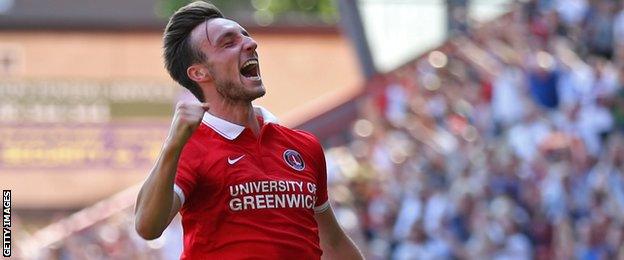 Charlton's Morgan Fox celebrates