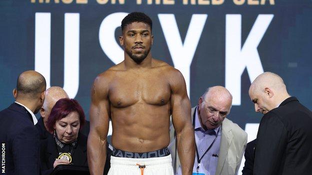 Anthony Joshua weighs in