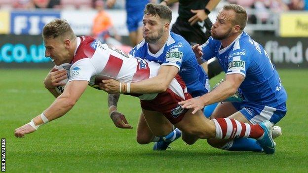 George Williams opened the scoring for Wigan at the DW Stadium