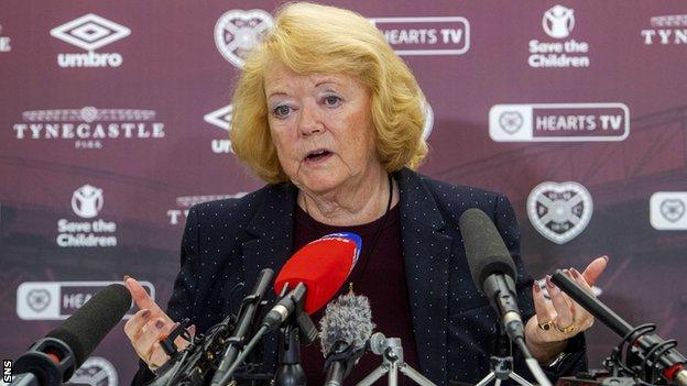 Hearts owner Ann Budge is continuing to speak to clubs about her reconstruction plans