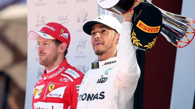 Lewis Hamilton and Sebastian Vettel