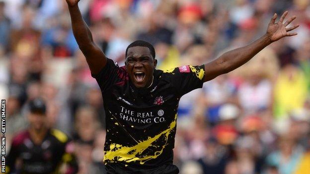 Jerome Taylor took 22 wickets in 11 matches in 2018 to help Somerset reach Finals Day