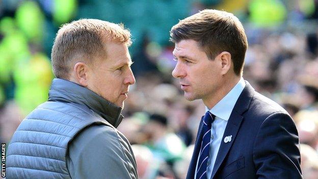 Neil Lennon and Steven Gerrard