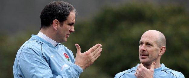 Martin Johnson and Phil Pask