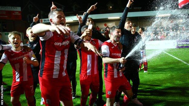 Exeter City celebrate