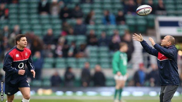 Ben Youngs (left) and Eddie Jones