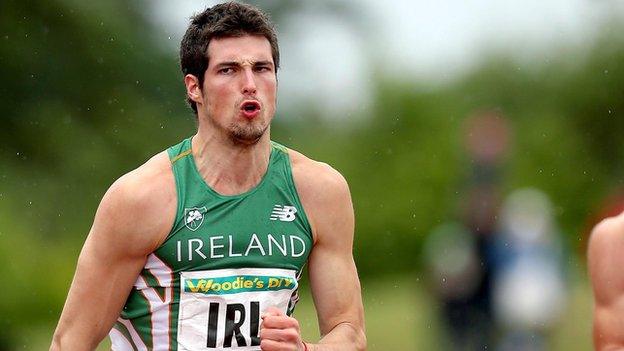 Ben Reynolds produced an impressive run for Ireland