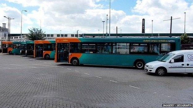 Cardiff bus station