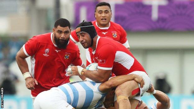 Lokotui represented Tonga at the 2019 Rugby World Cup