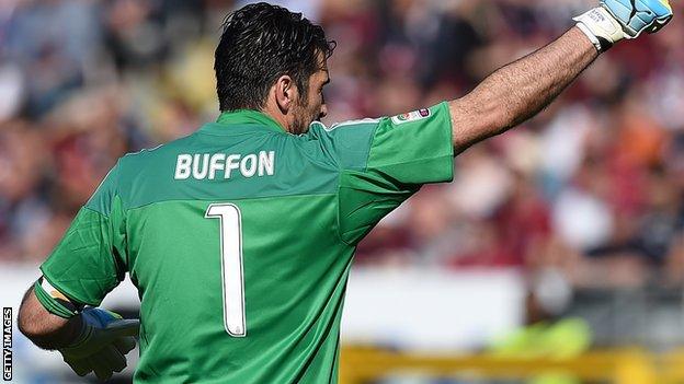 Juventus keeper Gianluigi Buffon