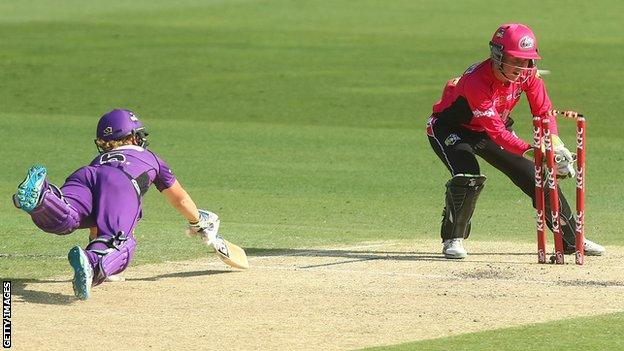 Heather Knight is run out