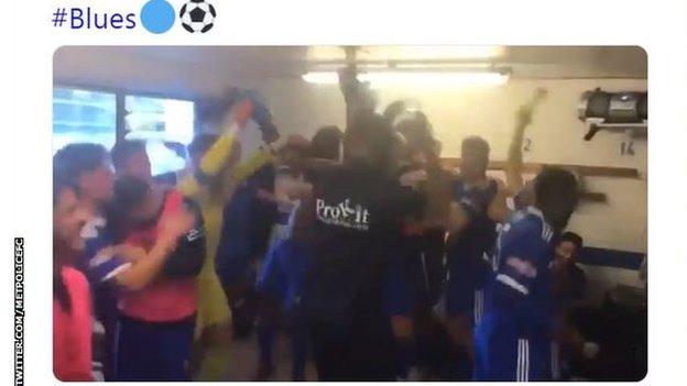 Met Police FC players celebrate