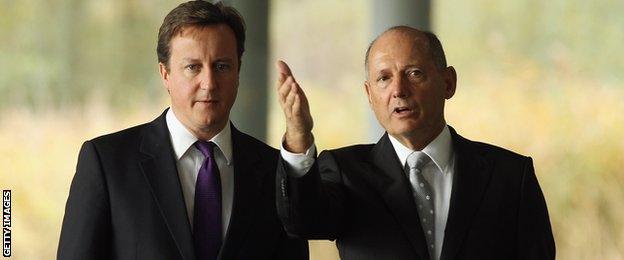 David Cameron and Ron Dennis