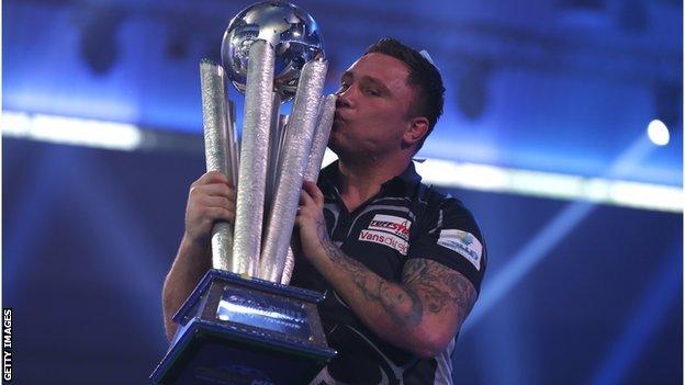 Gerwyn Price won his first World Darts Championship in January 2021