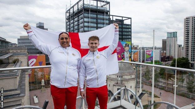 Emily Campbell and Jack Laugher