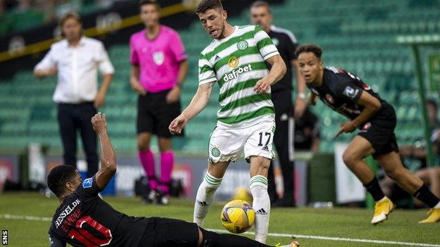 The attacking midfielder was Celtic's main creative force and put in a tireless shift