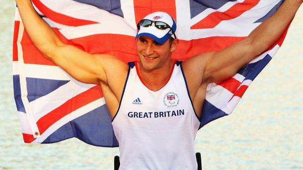 GB Para-rower Tom Aggar