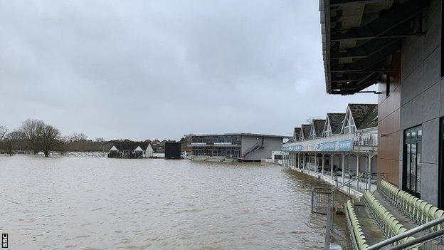 Worcestershire's New Road home has spent over 60 days under water this winter