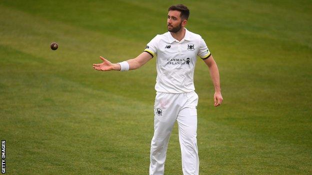 Matt Taylor during 2022 pre-season for Gloucestershire