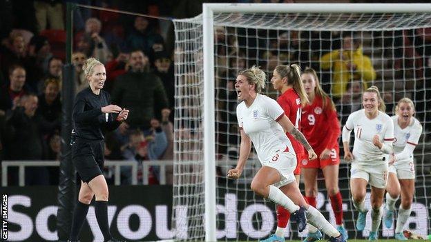 Millie Bright scores