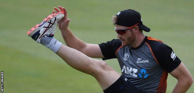 Martin Guptill in training