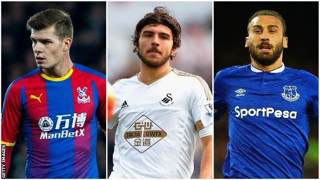 Alexander Sorloth, Alberto Paloschi and Cenk Tosun